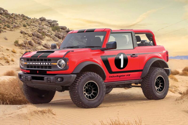 Speedy Off Roader Suvs Hennessey Velociraptor V8 Ford Bronco Suv