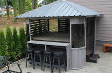 Bar-Equipped Hot Tub Gazebos