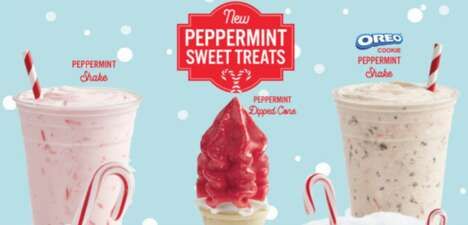 Peppermint-Dipped Ice Creams