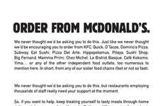 Restaurant-Supporting Open Letters