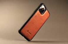 Sophisticated Leather-Accented Smartphone Cases