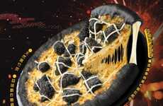 Garlicky Blackened Pizzas