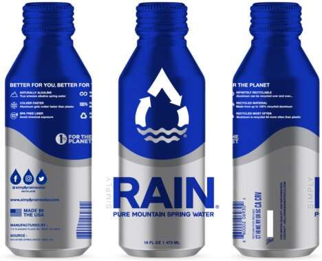 Recyclable Aluminum Water Packaging