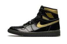 Patent Leather Hi-Top Shoes