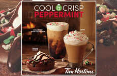 Crisp Peppermint-Infused Cafe Menus