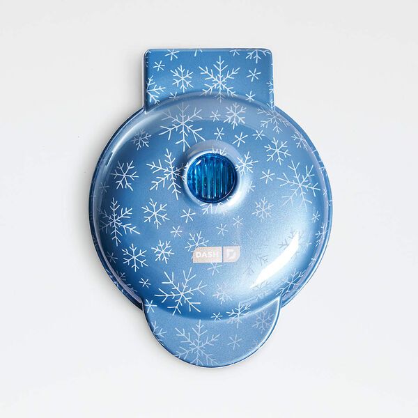 Dash Snowflake Mini Waffle Maker in Blue