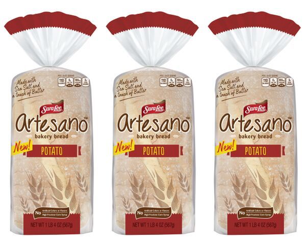 Prepackaged Artisanal Potato Breads : Sara Lee Artesano Bakery Bread