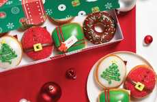 Christmas Tree-Adorned Donuts