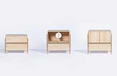 Modular Moon-Inspired Cabinets