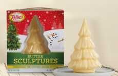 Tree-Shaped Butter Sculptures