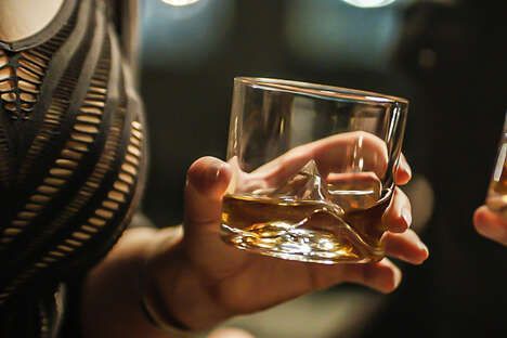 Handmade Slanted Whiskey Glasses — GlassblowerBen Hand-blown Glasses