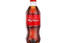 Hero-Saluting Soda Branding