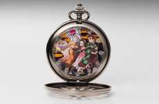 Anime-Themed Graphic Pocket Watches