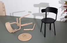 Wooden Hardware-Free Chairs