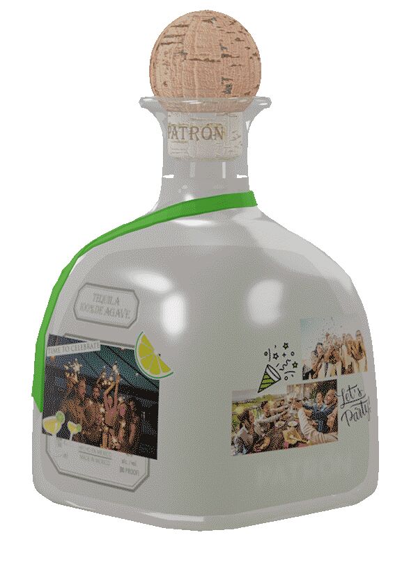 Festive Virtual Bottle Wrappers