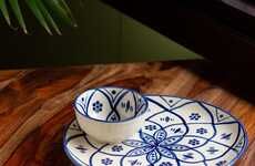 Hand-Painted Moroccan Floral Dishes