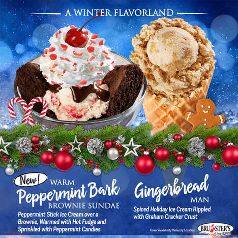 Festive Peppermint Bark Sundaes