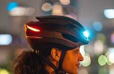 LED-Integrated Weatherproof Bike Helmets