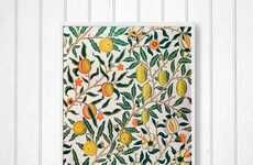 Vintage Abstract Fruit Prints