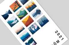 Abstract Landscape Calendars