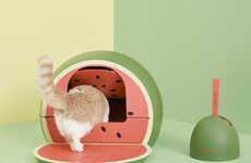 Fruit-Shaped Litter Boxes