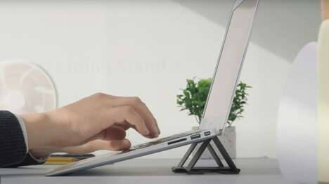 Noninvasive Laptop Stand Supports