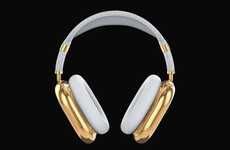 Solid Gold Wireless Headphones