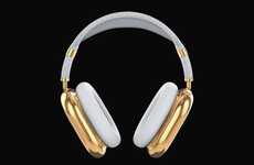 Solid Gold Wireless Headphones