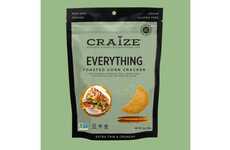 Bagel-Inspired Corn Cracker Snacks