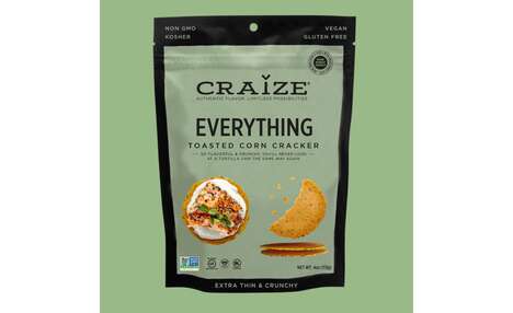 Bagel-Inspired Corn Cracker Snacks