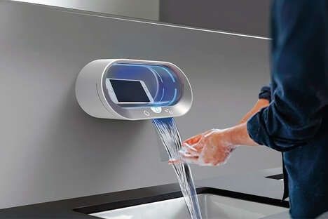 Smartphone-Sanitizing Bathroom Faucets