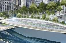 Greenery-Laden Urban Footbridges