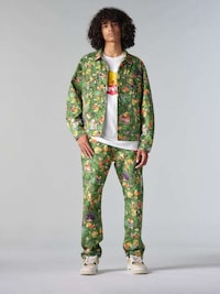 Retro Anime Denim Apparel Image 2