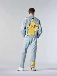 Retro Anime Denim Apparel Image 3