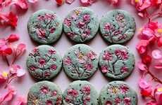 Flower-Pressed Shortbread Cookies