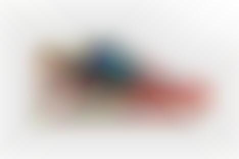 Dramatic Texture Contrasting Sneakers