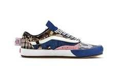 Patterned Casual Patchwork Sneakers
