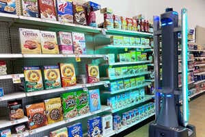 Disinfecting Retail Robots