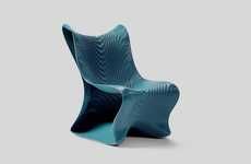 Undulating 3D-Printed Chairs