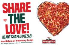 Festive Heart-Shaped Pizzas