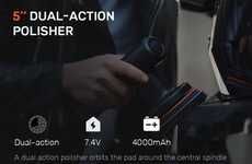 Dual-Action Handheld Car Polishers