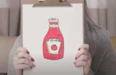 Drawing Ketchup Ad Spots