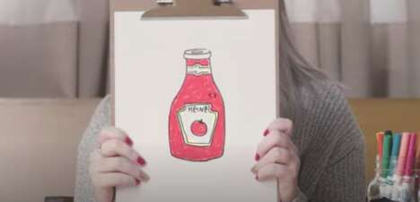 Drawing Ketchup Ad Spots