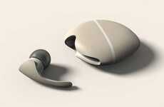 Naturalistic Pebble-Like Earbuds