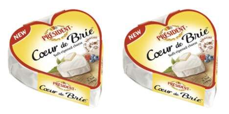 Heart-Shaped Brie Cheeses