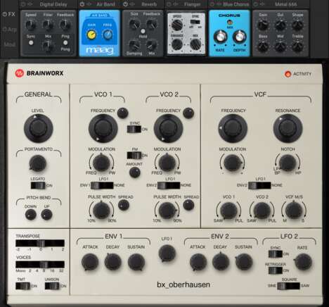 Vintage-Modeled Synthesizers