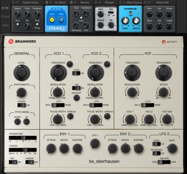 Vintage-Modeled Synthesizers