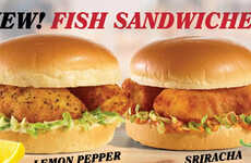 Hot Sauce-Covered Fish Sandwiches