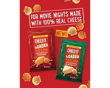 Cheesy Limited-Edition Popcorn Snacks
