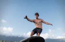 Responsive Aquatic Hydrofoil Surfboards